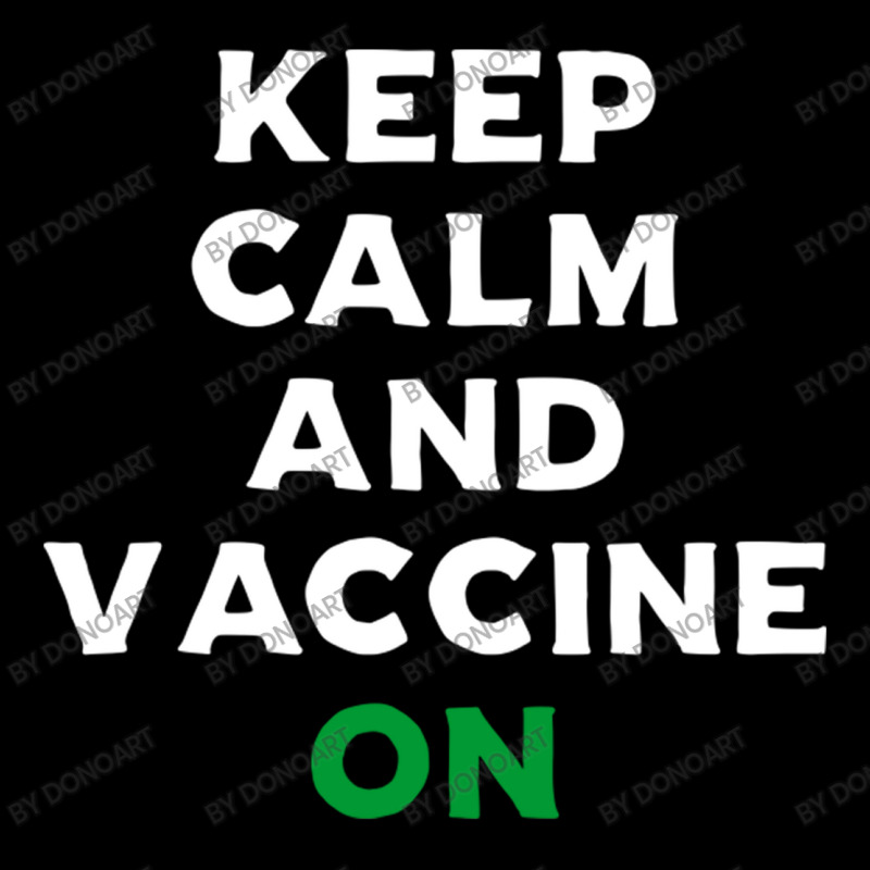 Keep Calm And Vaccine On Cropped Hoodie by DonoArt | Artistshot