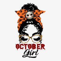 October Girl Birthday Gift  Lack Girl With Messy B Graphic T-shirt | Artistshot