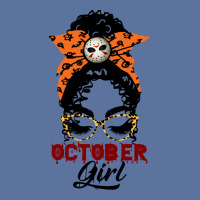 October Girl Birthday Gift  Lack Girl With Messy B Lightweight Hoodie | Artistshot