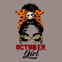 October Girl Birthday Gift  Lack Girl With Messy B Vintage T-shirt | Artistshot