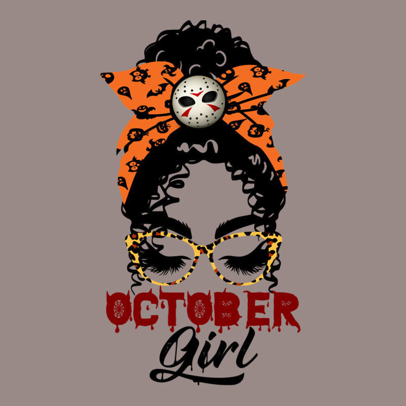 October Girl Birthday Gift  Lack Girl With Messy B Vintage T-shirt | Artistshot