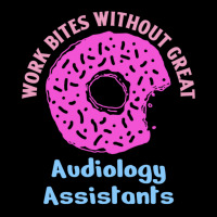 Audiology Assistant Work Bites Fun Pink Donut Spri Adjustable Cap | Artistshot