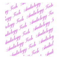 Audiology Tech Repeating Pattern In Pink Gift V-neck Tee | Artistshot