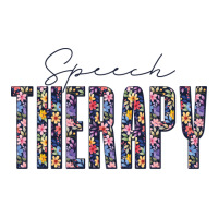 Floral Speech Therapy Slp Summer Women's V-neck T-shirt | Artistshot