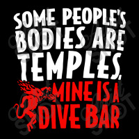 Some People's Bodies Are Temples Mine Is A Dive Ba Adjustable Cap | Artistshot