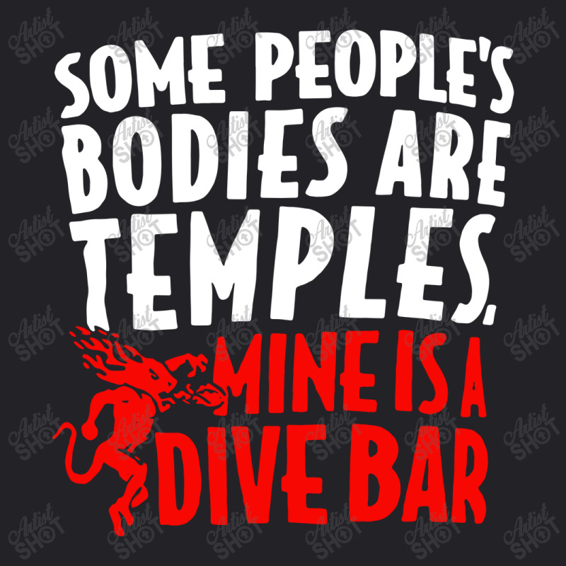 Some People's Bodies Are Temples Mine Is A Dive Ba Youth Tee by skw art | Artistshot