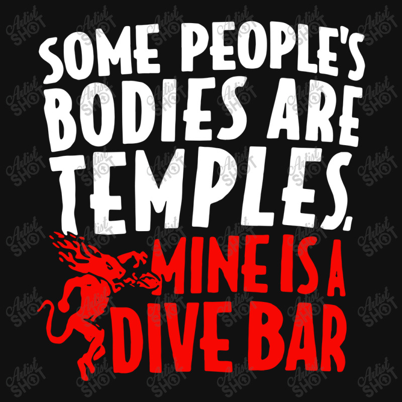 Some People's Bodies Are Temples Mine Is A Dive Ba Baby Bibs by skw art | Artistshot