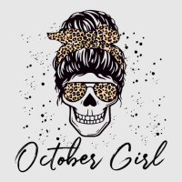 October Girl Skeleton Skull Face Leopard Halloween Hoodie & Jogger Set | Artistshot