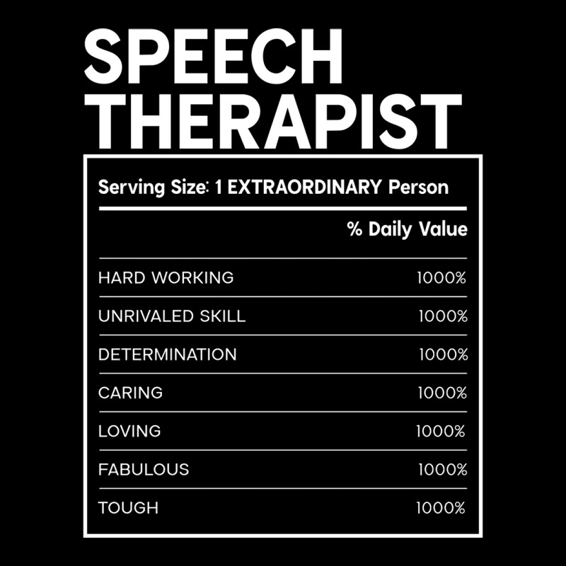 Speech Therapist Nutrition Facts Design Women's V-Neck T-Shirt by adanircasalau | Artistshot