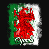 Wales Dragon National Symbol With The Welsh Flag C Crop Top | Artistshot