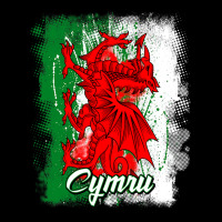 Wales Dragon National Symbol With The Welsh Flag C Cropped Sweater | Artistshot