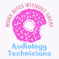 Audiology Tech Work Bites Fun Pink Donut Sprinkles Tank Top | Artistshot