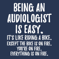 Being An Audiologist Hipster Men Denim Jacket | Artistshot