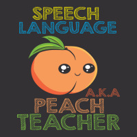 Speech Pathology Speech Therapist Peach Design Tre Vintage Hoodie | Artistshot