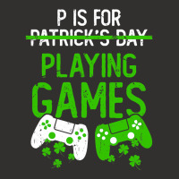 P Is For Playing Games Funny St Patrick S Gamer Bo Champion Hoodie | Artistshot