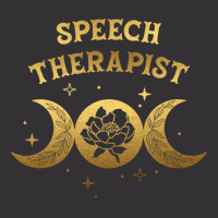 Speech Therapist Boho Moon Wild Rose Golden Design Vintage Hoodie | Artistshot