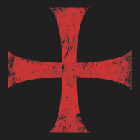 Distressed Crusader Knights Templar Cross Essentia T-shirt | Artistshot