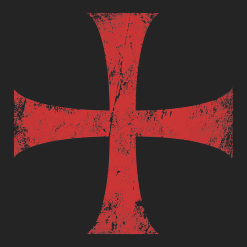 Distressed Crusader Knights Templar Cross Essentia 3/4 Sleeve Shirt | Artistshot