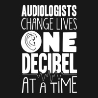 Pediatric Audiologist Audiology One Decibel At A T Flannel Shirt | Artistshot