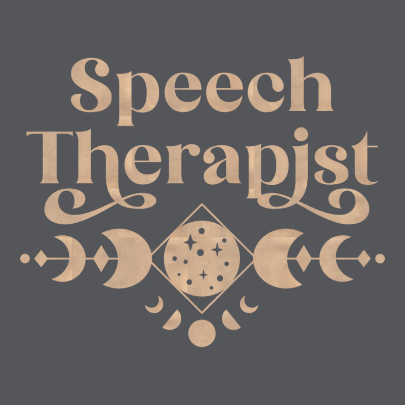 Speech Therapist Boho Colored Moon Phase Design Ladies Fitted T-Shirt by freezyaloiniv | Artistshot