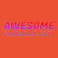 Awesome Audiologist Neon Text Sign Typography Outl Ladies Fitted T-shirt | Artistshot