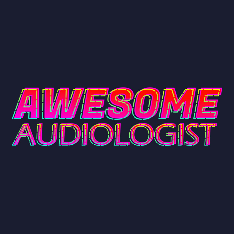 Awesome Audiologist Neon Text Sign Typography Outl Women's V-Neck T-Shirt by fauzinhbibtos | Artistshot