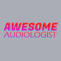 Awesome Audiologist Neon Text Sign Typography Outl Tank Dress | Artistshot