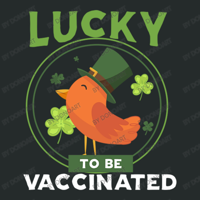 Lucky To Be Vaccinated Women's Triblend Scoop T-shirt by DonoArt | Artistshot