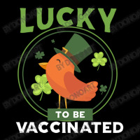 Lucky To Be Vaccinated Cropped Hoodie | Artistshot