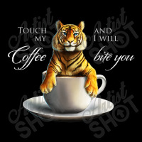 Touch My Coffee Tiger Cat Coffee Women's V-neck T-shirt | Artistshot