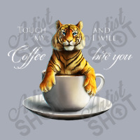 Touch My Coffee Tiger Cat Coffee Tank Dress | Artistshot