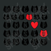 Mens Alphabet Abc I Love You Cat Lover Valentines Women's Triblend Scoop T-shirt | Artistshot