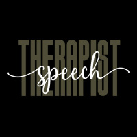 Speech Therapist Tall Font Contrast On Dark Design Zipper Hoodie | Artistshot