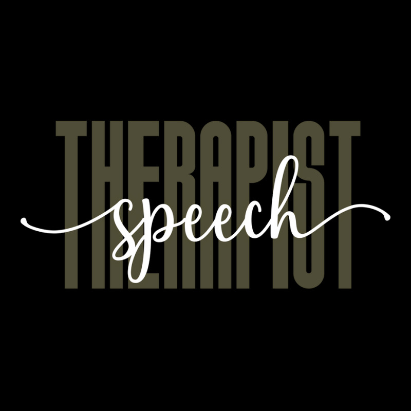 Speech Therapist Tall Font Contrast On Dark Design Zipper Hoodie by ruplalghemir | Artistshot