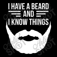 I Have A Beard And I Know Things Manly Beard Adjustable Cap | Artistshot