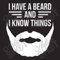 I Have A Beard And I Know Things Manly Beard Vintage Cap | Artistshot