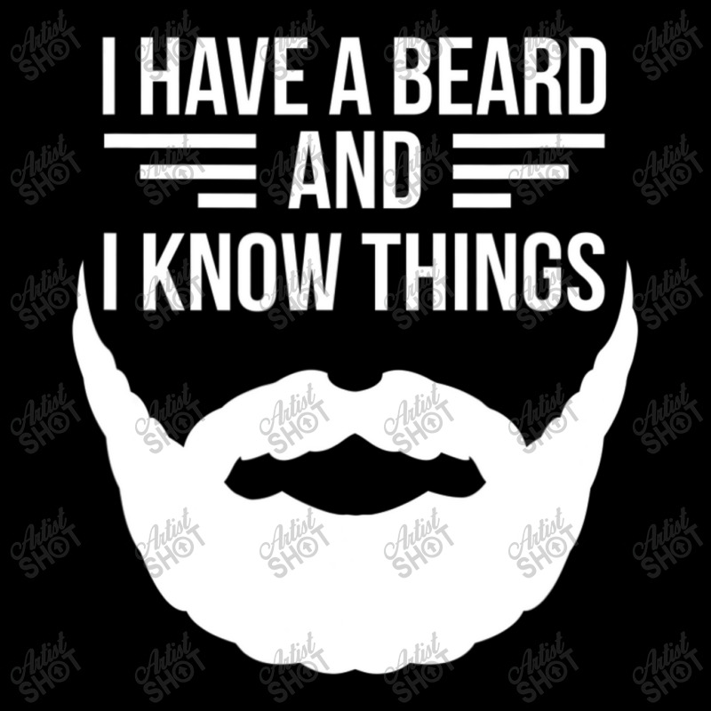 I Have A Beard And I Know Things Manly Beard Kids Cap | Artistshot