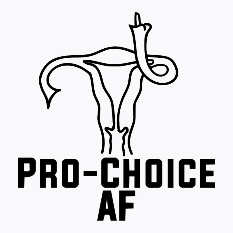 Pro Choice Af Uterus Middle Finger  Fitted T-shirt | Artistshot