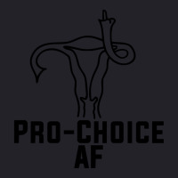 Pro Choice Af Uterus Middle Finger  Fitted Unisex Sherpa-lined Denim Jacket | Artistshot