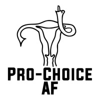 Pro Choice Af Uterus Middle Finger  Fitted V-neck Tee | Artistshot