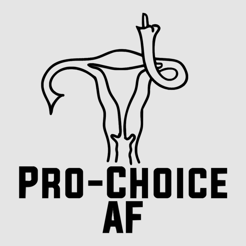 Pro Choice Af Uterus Middle Finger  Fitted Exclusive T-shirt | Artistshot