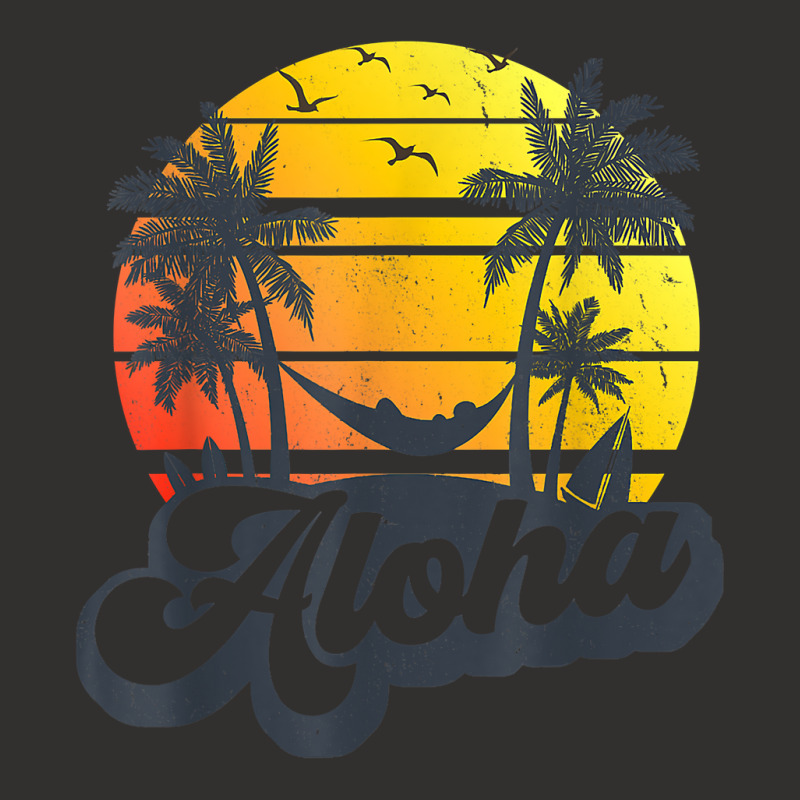 Aloha Hawaii Hawaiian Island Shirt Palm Trees Beac Champion Hoodie by djeke | Artistshot