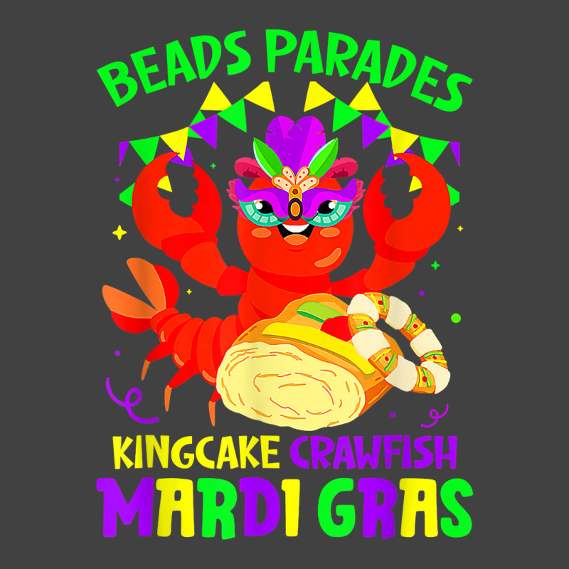 Beads Parades Kingcake Crawfish Mardi Gras Fat Tue Vintage T-shirt | Artistshot