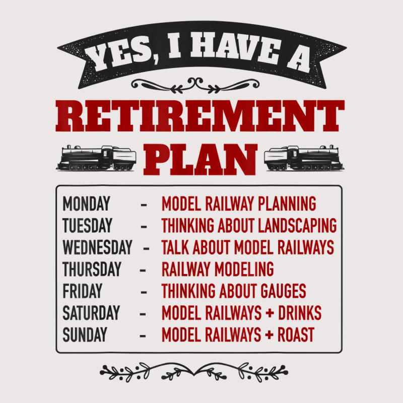 Model Railway Retirement Idea For Men & Railway Mo Pocket T-shirt | Artistshot