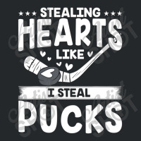 Valentines Day Hockey Stealing Hearts Kids Toddler Crewneck Sweatshirt | Artistshot