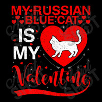 Russian Blue Cat Is My Valentine Heart Shape Cat V Long Sleeve Baby Bodysuit | Artistshot