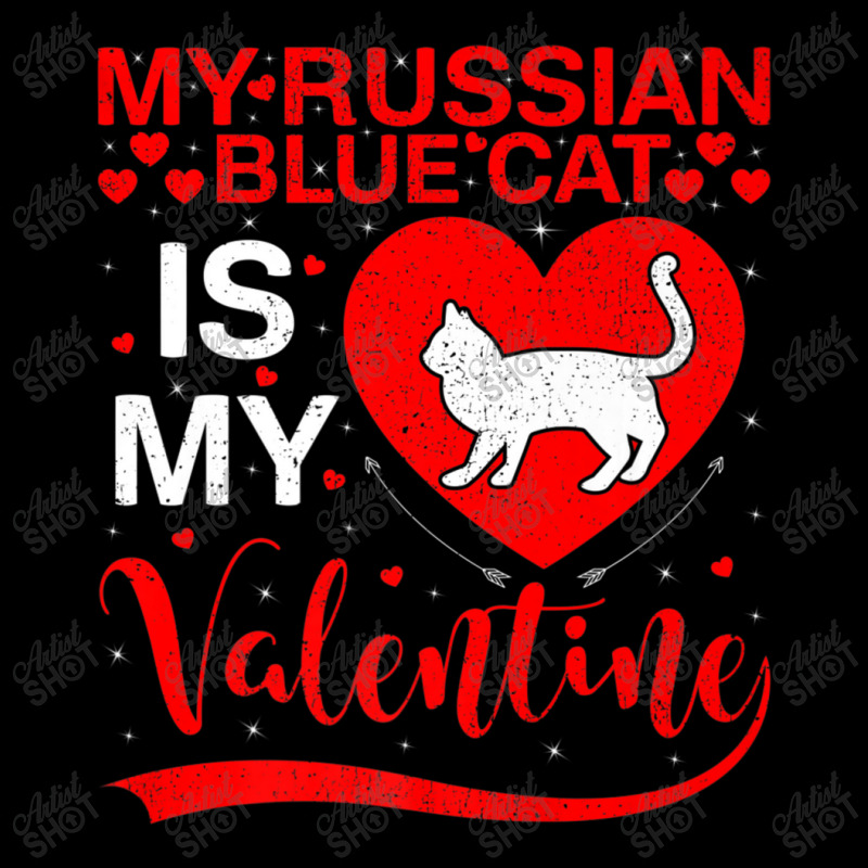 Russian Blue Cat Is My Valentine Heart Shape Cat V Long Sleeve Baby Bodysuit by kimblejoettaefd | Artistshot