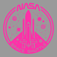 Space Shuttle Hot Pink Emblem Aesthetic Portrait Canvas Print | Artistshot