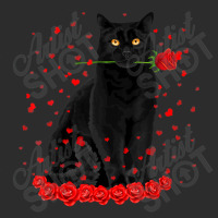 Black Cat With Red Roses Couples Valentine's Day W Exclusive T-shirt | Artistshot