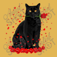 Black Cat With Red Roses Couples Valentine's Day W Vintage Hoodie And Short Set | Artistshot